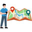 پیش‌نمایش فایل boy-searching-location-on-mobile-map-8430082 از پک نقشه و مسیریابی