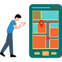 پیش‌نمایش فایل boy-using-mobile-map-8430076 از پک نقشه و مسیریابی