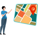پیش‌نمایش فایل lady-looking-at-the-placeholder-on-map-8430078 از پک نقشه و مسیریابی