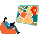 پیش‌نمایش فایل young-girl-find-location-using-laptop-8430092 از پک نقشه و مسیریابی