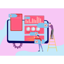 پیش‌نمایش فایل business-guy-doing-business-analysis-8525446 از پک کسب و کار