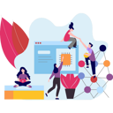 پیش‌نمایش فایل business-team-working-on-website-8525395 از پک کسب و کار