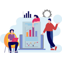 پیش‌نمایش فایل employees-working-on-graph-report-8525496 از پک کسب و کار