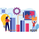 پیش‌نمایش فایل girls-solving-business-puzzles-8525461 از پک کسب و کار