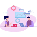 پیش‌نمایش فایل male-employee-and-woman-working-on-business-management-8525442 از پک کسب و کار