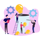 پیش‌نمایش فایل the-team-is-working-on-business-ideas-8525415 از پک کسب و کار