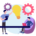 پیش‌نمایش فایل two-man-working-on-idea-management-8525379 از پک کسب و کار