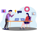 پیش‌نمایش فایل young-man-and-woman-discussing-business-8525412 از پک کسب و کار