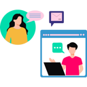 پیش‌نمایش فایل boy-and-girl-talking-online-8589250 از پک ارتباطات
