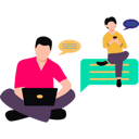 پیش‌نمایش فایل boy-chatting-on-laptop-8589234 از پک ارتباطات