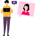 پیش‌نمایش فایل boy-talking-to-girl-on-laptop-8589235 از پک ارتباطات