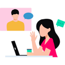 پیش‌نمایش فایل girl-chatting-online-with-guy-on-laptop-8589226 از پک ارتباطات