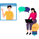 پیش‌نمایش فایل girl-chatting-with-boy-online-8589224 از پک ارتباطات