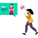 پیش‌نمایش فایل girl-sent-message-8589251 از پک ارتباطات