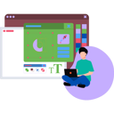 پیش‌نمایش فایل boy-designing-on-laptop-8506271 از پک هنر و طراحی