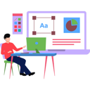 پیش‌نمایش فایل boy-doing-art-and-design-on-monitor-8506272 از پک هنر و طراحی
