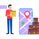پیش‌نمایش فایل boy-holding-parcel-and-checking-location-on-mobile-8506303 از پک هنر و طراحی