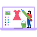 پیش‌نمایش فایل fashion-designer-draw-cloth-design-8506291 از پک هنر و طراحی