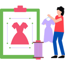 پیش‌نمایش فایل female-fashion-designer-designing-clothes-8506255 از پک هنر و طراحی