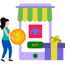 پیش‌نمایش فایل girl-buying-clothes-online-8506281 از پک هنر و طراحی