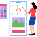 پیش‌نمایش فایل girl-designing-on-mobile-8506286 از پک هنر و طراحی