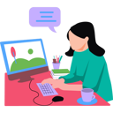 پیش‌نمایش فایل girl-making-art-on-monitor-8506294 از پک هنر و طراحی