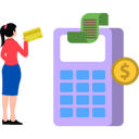 پیش‌نمایش فایل girl-paying-with-edc-machine-8506274 از پک هنر و طراحی