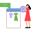 پیش‌نمایش فایل girl-shopping-at-50-off-sale-8506301 از پک هنر و طراحی