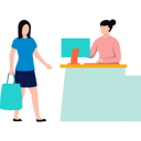 پیش‌نمایش فایل woman-standing-at-counter-with-shopping-bags-8511943 از پک هنرمندی