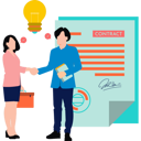 پیش‌نمایش فایل young-boy-and-girl-making-deal-8511930 از پک هنرمندی