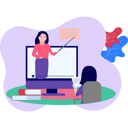 پیش‌نمایش فایل female-teacher-teach-online-8603128 از پک آموزش و یادگیری
