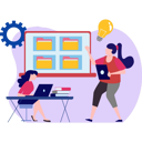 پیش‌نمایش فایل girl-managing-file-folders-8603111 از پک آموزش و یادگیری