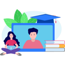 پیش‌نمایش فایل girl-talking-to-boy-online-8603153 از پک آموزش و یادگیری