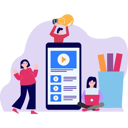 پیش‌نمایش فایل girls-learning-online-8603093 از پک آموزش و یادگیری