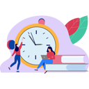 پیش‌نمایش فایل girls-making-study-schedule-8603117 از پک آموزش و یادگیری