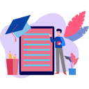 پیش‌نمایش فایل man-getting-online-degree-8603124 از پک آموزش و یادگیری