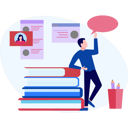 پیش‌نمایش فایل man-standing-at-books-8603147 از پک آموزش و یادگیری