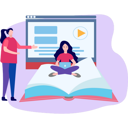 پیش‌نمایش فایل young-girl-doing-online-reading-8603132 از پک آموزش و یادگیری