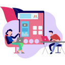 پیش‌نمایش فایل young-man-and-woman-doing-online-analysis-8603100 از پک آموزش و یادگیری