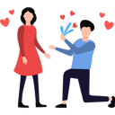 پیش‌نمایش فایل boy-is-giving-flowers-to-a-girl-8665113 از پک زوج‌های ولنتاین