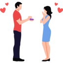 پیش‌نمایش فایل boy-is-proposing-to-a-girl-with-a-ring-8665112 از پک زوج‌های ولنتاین