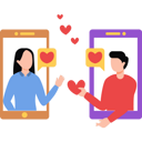 پیش‌نمایش فایل couple-are-chatting-online-8665119 از پک زوج‌های ولنتاین
