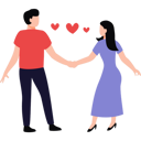 پیش‌نمایش فایل couple-are-holding-hands-8665120 از پک زوج‌های ولنتاین