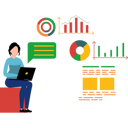 پیش‌نمایش فایل young-lady-working-on-laptop-and-doing-business-analytic-8655685 از پک تحلیل داده
