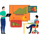 پیش‌نمایش فایل young-woman-and-man-working-on-analysis-chart-8655704 از پک تحلیل داده