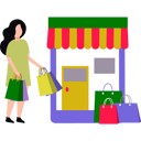 پیش‌نمایش فایل girl-coming-from-shopping-8663737 از پک فروش اینترنتی