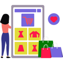 پیش‌نمایش فایل girl-doing-online-shopping-on-mobile-8663725 از پک فروش اینترنتی