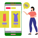 پیش‌نمایش فایل girl-shopping-online-at-discount-on-mobile-8663736 از پک فروش اینترنتی