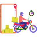 پیش‌نمایش فایل young-boy-delivering-parcel-on-motorbike-8663719 از پک فروش اینترنتی