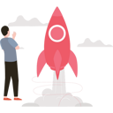 پیش‌نمایش فایل boy-looking-at-startup-rocket-8648677 از پک دنیای دیجیتال